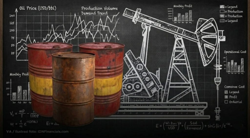 Harga minyak WTI hari ini yang mengalami lonjakan akibat sentimen geopolitik global.