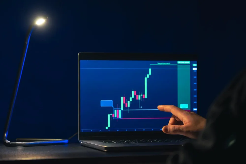 Ilustrasi tradingchart - bursa rakyat