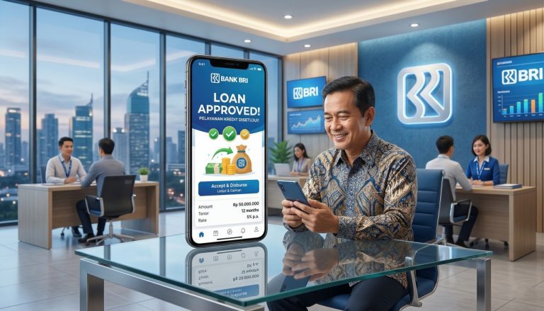 ilustrasi pinjaman loan on phone kartu kredit BRI